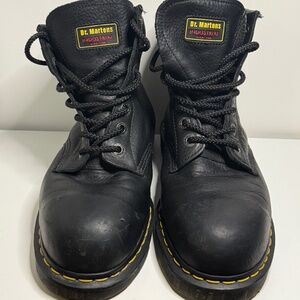 Dr Martens Industrial Steel Toe Work Boots Black Size M10/W11.5